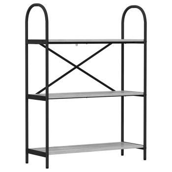 Regal Grau Sonoma 80 x 30 x 109 cm Holzwerkstoff