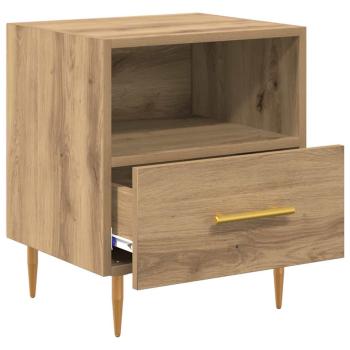 Nachttisch mit Schubladen Braun 40 x 35 x 47,5 cm Holzwerkstoff