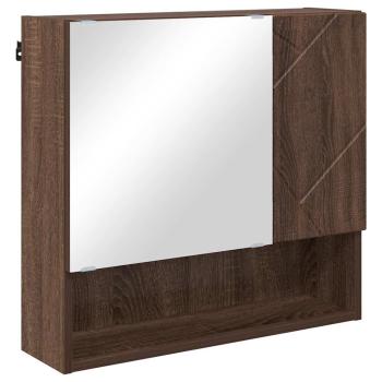 Spiegelschrank Braune Eiche 59 x 17 x 55 cm Holzwerkstoff
