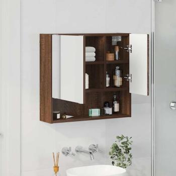 Spiegelschrank Braune Eiche 59 x 17 x 55 cm Holzwerkstoff
