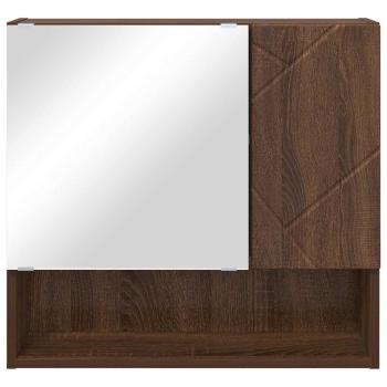 Spiegelschrank Braune Eiche 59 x 17 x 55 cm Holzwerkstoff