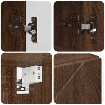 Spiegelschrank Braune Eiche 59 x 17 x 55 cm Holzwerkstoff