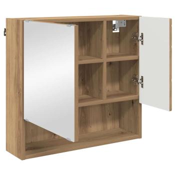 Spiegelschrank Eiche handwerklich 59 x 17 x 55 cm Holzwerkstoff
