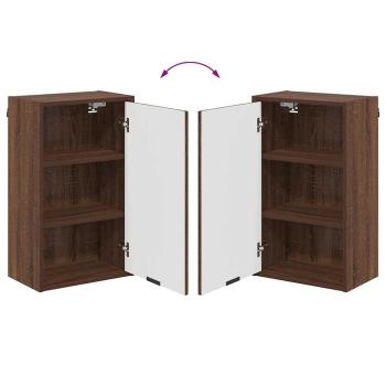 Badezimmer Schrank Braune Eiche 39 x 23,5 x 65 cm Holzwerkstoff
