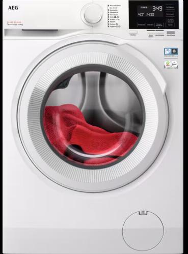 ARDEBO.de AEG LR6F60400 10kg Frontlader Waschmaschine, 60 cm breit, 1400 U/Min, MixLoad, ProSense, Startzeitvorwahl, weiß