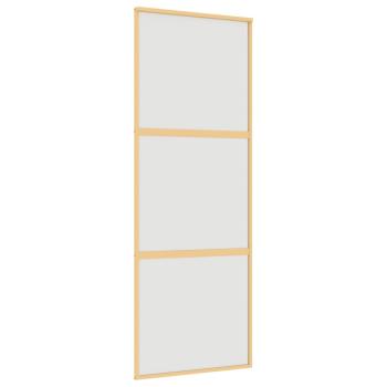 Schiebetür Golden 76x205 cm Matt ESG-Glas und Aluminium