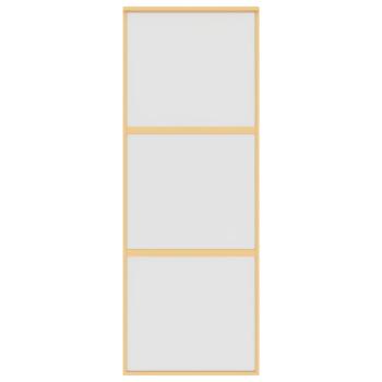 Schiebetür Golden 76x205 cm Matt ESG-Glas und Aluminium