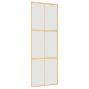 Schiebetür Golden 76x205 cm Matt ESG-Glas und Aluminium