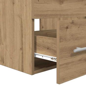 Badezimmermöbel Set 2 pcs Schwarze Eiche 41 x 38.5 x 48 cm