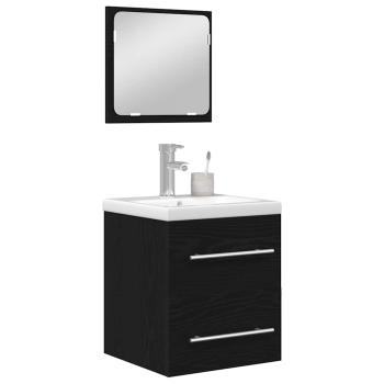 Badezimmermöbel Set 2 pcs Eiche handwerklich 41 x 38.5 x 48 cm