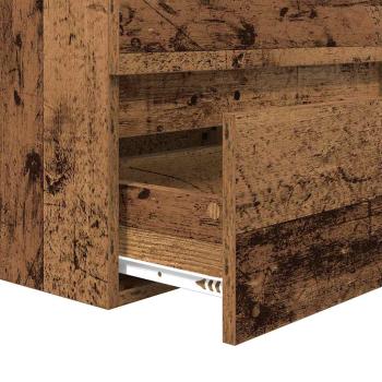 Badezimmermöbel Set 3 pcs Altes Holz und Weiß Mittel