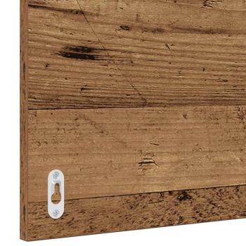 Badezimmermöbel Set 3 pcs Altes Holz und Weiß Mittel
