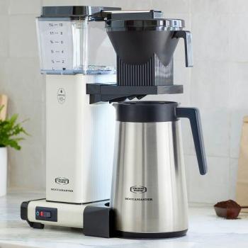 Moccamaster KBGT Filter-Kaffeemaschine, 1450 W, Wasserstandsanzeige, Automatische Abschaltung, offwhite