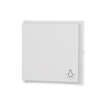 Wippe mit Symbol für Wippschalter und Wipptaster Licht, TX_44 Unterputz Wassergeschütz, reinweiß glänzend, Gira 028566