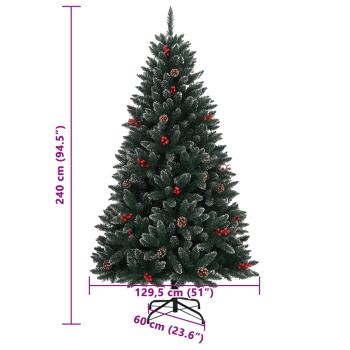Künstlicher Weihnachtsbaum 300 LEDs 240 cm