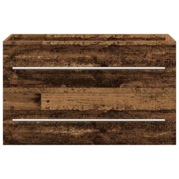 Badezimmer Waschbecken Schrank Altholz 80 x 38.5 x 48 cm