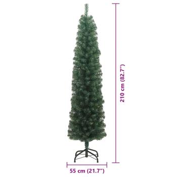 Schlanker Weihnachtsbaum Grün 55 x 55 x 210 cm