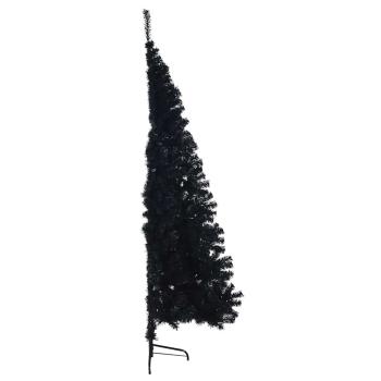 Weihnachtsbaum mit dekorativen Saitenlichtern Schwarz 240 cm