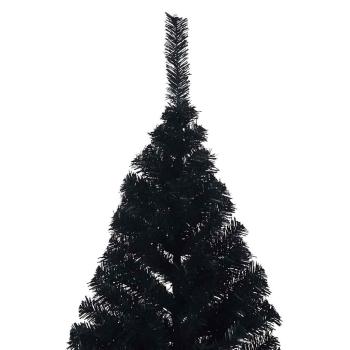 Weihnachtsbaum mit dekorativen Saitenlichtern Schwarz 240 cm