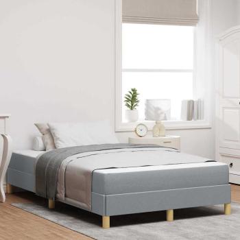 ARDEBO.de - Boxspringbett Hellgrau und Braun 120 x 190 cm