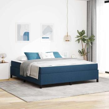 ARDEBO.de - Boxspringbett Blau und Schwarz 180 x 200 cm