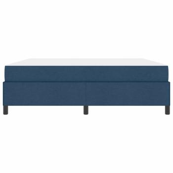 Boxspringbett Blau und Schwarz 180 x 200 cm