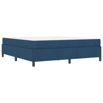 Boxspringbett Blau und Schwarz 180 x 200 cm