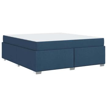 Bettgestell Blau 180 x 200 cm Stoff
