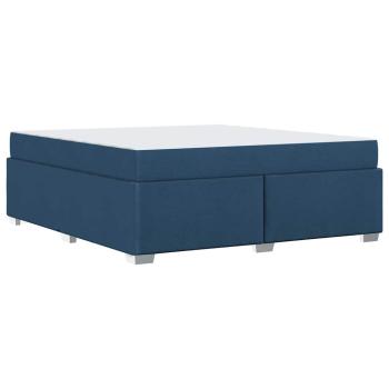 Bettgestell Blau 180 x 200 cm Stoff