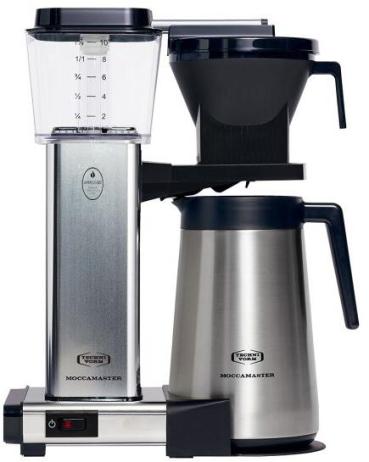 ARDEBO.de Moccamaster KBGT Filter-Kaffeemaschine, 1450 W, Wasserstandsanzeige, Automatische Abschaltung, Edelstahl polished