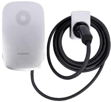 ARDEBO.de Sungrow AC22E-01 EV-Charger, 22 kW, 2 RFID, inkl. 7 m Ladekabel Typ 2 Stecker, IP65, weiß (ACH00098)