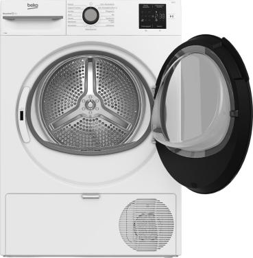 Beko BM3T38220X EEK: D 8kg Wärmepumpentrockner, 60 cm breit, 15 Programme, Kindersicherung, Sonsor-Trocknung, Digitales Display, weiß