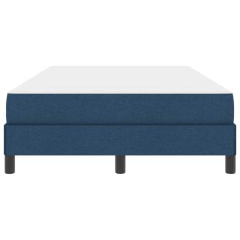 Boxspringbett mit Matratze Blau 120 x 190 cm Stoff