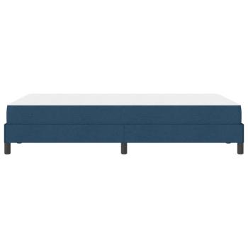 Boxspringbett mit Matratze Blau 120 x 190 cm Stoff