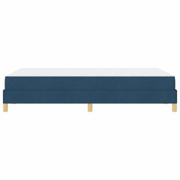 Boxspringbett Blau und Braun 120 x 190 cm