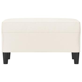 Sitzbank Creme 70x35x41 cm Kunstleder