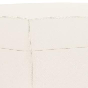 Sitzbank Creme 70x35x41 cm Kunstleder