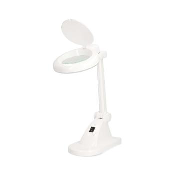 ARDEBO.de - Lupenleuchte | Linsenstärke: 3 - 12 Dioptrien | 6500 K | 6 W | 400 lm | Weiss