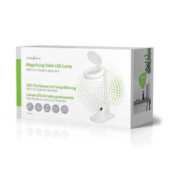 Lupenleuchte | Linsenstärke: 3 - 12 Dioptrien | 6500 K | 6 W | 400 lm | Weiss
