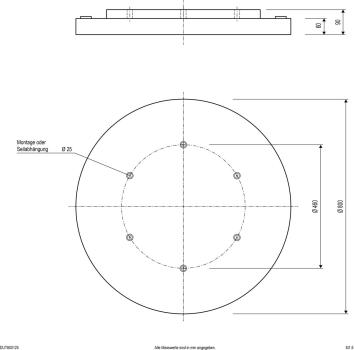 EVN DROP UP+DOWN LED Deckenanbau, rund, IP20, 220-240V/AC/DC 95W (85W Down und 10W Up), 3000K, 4000K, 8805lm, 9085lm, weiß (DUT800125)