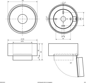 EVN MIRAS F Deckenanbau, IP20, 200-240V, 10,4W, 3000K, 1083lm, CRI90, dreh-/schwenkbar, rund, weiß (DS20100102)