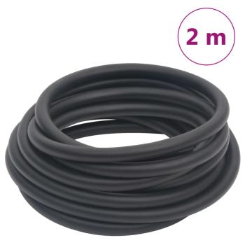 Hybrid-Luftschlauch Schwarz 0,6" 2 m Gummi und PVC