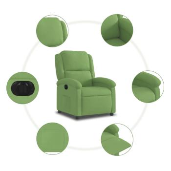 Relaxsessel Elektrisch Hellgrün Samt