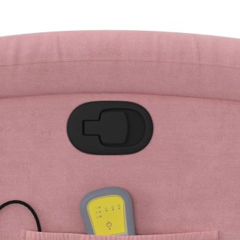 Massagesessel mit Aufstehhilfe Rosa Samt