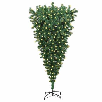 Umgedrehter künstlicher vorbeleuchteter Weihnachtsbaum