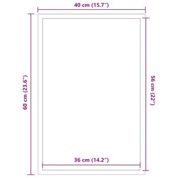 Fußmatte Anthrazit 40x60 cm