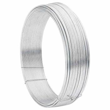 Zaunbindedraht Silber 80 m Heißgetauchter verzinkter Stahl