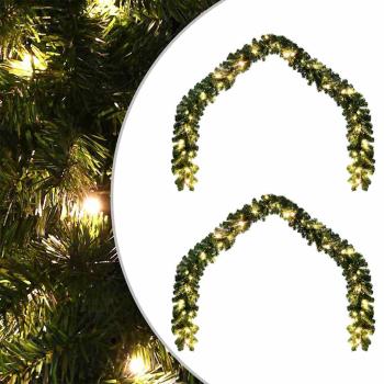 Weihnachtsgirlande 2 pcs Grün 40 m PVC