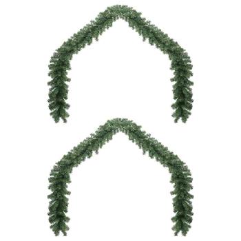 Weihnachtsgirlande 2 pcs Grün 40 m PVC