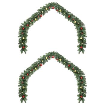 Weihnachtsgirlande 2 pcs Grün 40 m PVC